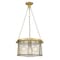 Z-Lite Cape Harbor Pendant, 3-Light, 18 In.W x 10 In.H, Rubbed Brass/Water hammered 7503P18-RB - alternate 6